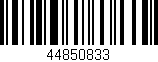 Código de barras (EAN, GTIN, SKU, ISBN): '44850833'