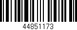 Código de barras (EAN, GTIN, SKU, ISBN): '44851173'