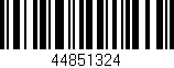 Código de barras (EAN, GTIN, SKU, ISBN): '44851324'