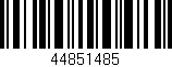 Código de barras (EAN, GTIN, SKU, ISBN): '44851485'