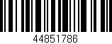 Código de barras (EAN, GTIN, SKU, ISBN): '44851786'