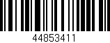 Código de barras (EAN, GTIN, SKU, ISBN): '44853411'