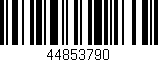 Código de barras (EAN, GTIN, SKU, ISBN): '44853790'