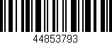Código de barras (EAN, GTIN, SKU, ISBN): '44853793'