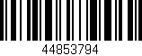 Código de barras (EAN, GTIN, SKU, ISBN): '44853794'