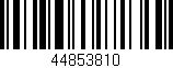 Código de barras (EAN, GTIN, SKU, ISBN): '44853810'