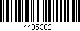 Código de barras (EAN, GTIN, SKU, ISBN): '44853821'