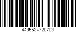 Código de barras (EAN, GTIN, SKU, ISBN): '4485534720703'
