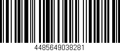 Código de barras (EAN, GTIN, SKU, ISBN): '4485649038281'