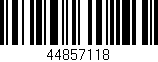 Código de barras (EAN, GTIN, SKU, ISBN): '44857118'