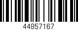 Código de barras (EAN, GTIN, SKU, ISBN): '44857167'