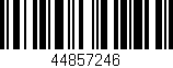 Código de barras (EAN, GTIN, SKU, ISBN): '44857246'
