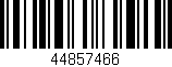 Código de barras (EAN, GTIN, SKU, ISBN): '44857466'