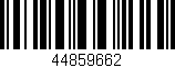 Código de barras (EAN, GTIN, SKU, ISBN): '44859662'