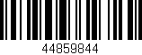 Código de barras (EAN, GTIN, SKU, ISBN): '44859844'