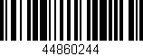 Código de barras (EAN, GTIN, SKU, ISBN): '44860244'