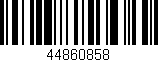 Código de barras (EAN, GTIN, SKU, ISBN): '44860858'