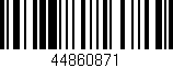 Código de barras (EAN, GTIN, SKU, ISBN): '44860871'