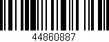 Código de barras (EAN, GTIN, SKU, ISBN): '44860887'