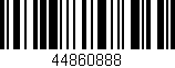 Código de barras (EAN, GTIN, SKU, ISBN): '44860888'