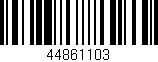 Código de barras (EAN, GTIN, SKU, ISBN): '44861103'