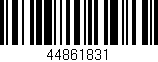 Código de barras (EAN, GTIN, SKU, ISBN): '44861831'