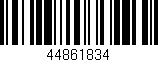 Código de barras (EAN, GTIN, SKU, ISBN): '44861834'