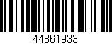 Código de barras (EAN, GTIN, SKU, ISBN): '44861933'