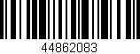 Código de barras (EAN, GTIN, SKU, ISBN): '44862083'