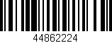 Código de barras (EAN, GTIN, SKU, ISBN): '44862224'