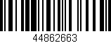 Código de barras (EAN, GTIN, SKU, ISBN): '44862663'