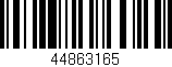 Código de barras (EAN, GTIN, SKU, ISBN): '44863165'