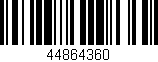 Código de barras (EAN, GTIN, SKU, ISBN): '44864360'