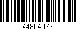 Código de barras (EAN, GTIN, SKU, ISBN): '44864979'