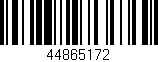 Código de barras (EAN, GTIN, SKU, ISBN): '44865172'