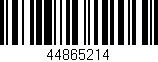 Código de barras (EAN, GTIN, SKU, ISBN): '44865214'
