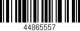 Código de barras (EAN, GTIN, SKU, ISBN): '44865557'