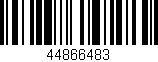 Código de barras (EAN, GTIN, SKU, ISBN): '44866483'
