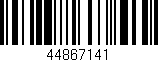 Código de barras (EAN, GTIN, SKU, ISBN): '44867141'