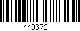 Código de barras (EAN, GTIN, SKU, ISBN): '44867211'