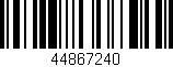 Código de barras (EAN, GTIN, SKU, ISBN): '44867240'