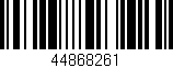 Código de barras (EAN, GTIN, SKU, ISBN): '44868261'