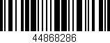 Código de barras (EAN, GTIN, SKU, ISBN): '44868286'