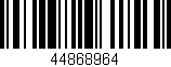 Código de barras (EAN, GTIN, SKU, ISBN): '44868964'
