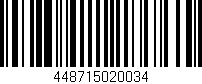 Código de barras (EAN, GTIN, SKU, ISBN): '448715020034'