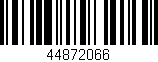 Código de barras (EAN, GTIN, SKU, ISBN): '44872066'