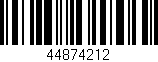 Código de barras (EAN, GTIN, SKU, ISBN): '44874212'