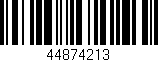 Código de barras (EAN, GTIN, SKU, ISBN): '44874213'