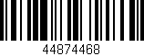 Código de barras (EAN, GTIN, SKU, ISBN): '44874468'