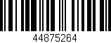 Código de barras (EAN, GTIN, SKU, ISBN): '44875264'
